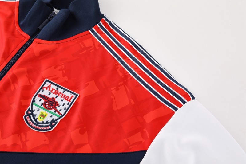 25/26 Arsenal Red/Navy Full Zipper Jacket +Long Pants
