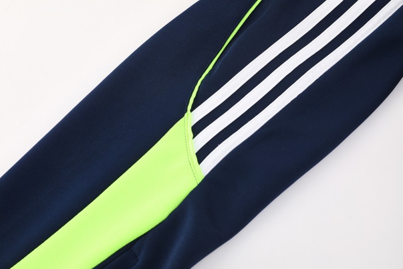 25/26 Real Madrid Navy/White Full Zipper Jacket +Long Pants