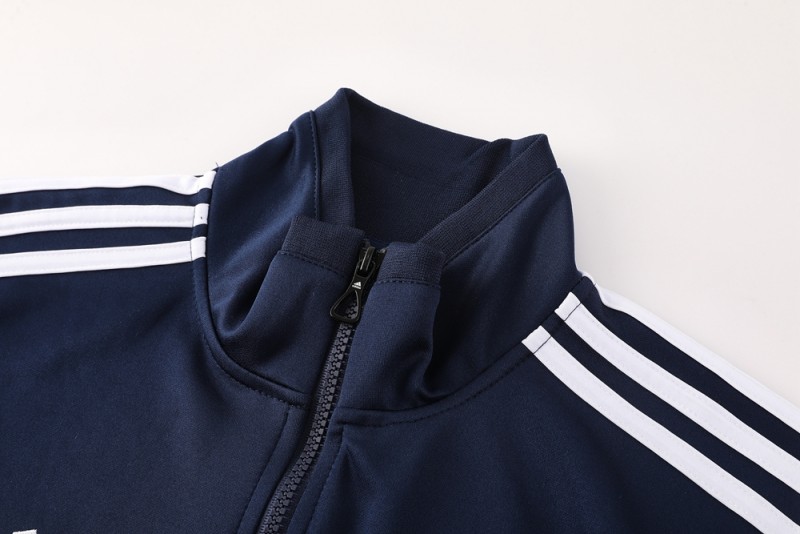 25/26 Real Madrid Navy Full Zipper Jacket +Long Pants