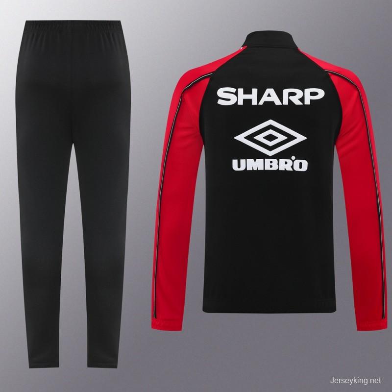 25/26 Manchester United UMBRO Vintage Full Zipper Jacket +Long Pants