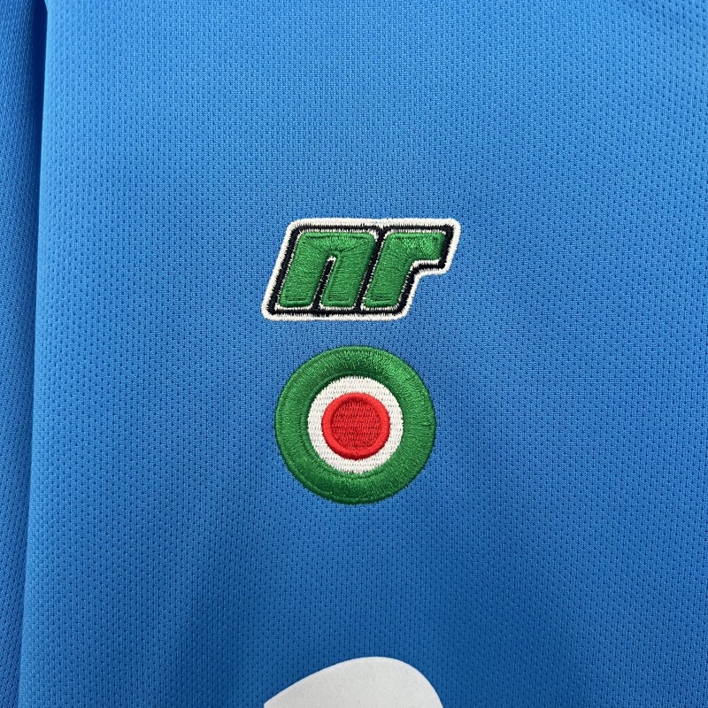 87/88 Retro Long Sleeve Napoli Home Jersey
