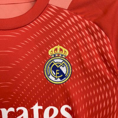 2025/26 Kids Real Madrid Orange Color Goalkeeper Red Jersey