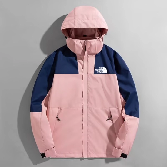 2025 The North Face Pink/Black Waterproof Jacket 0085