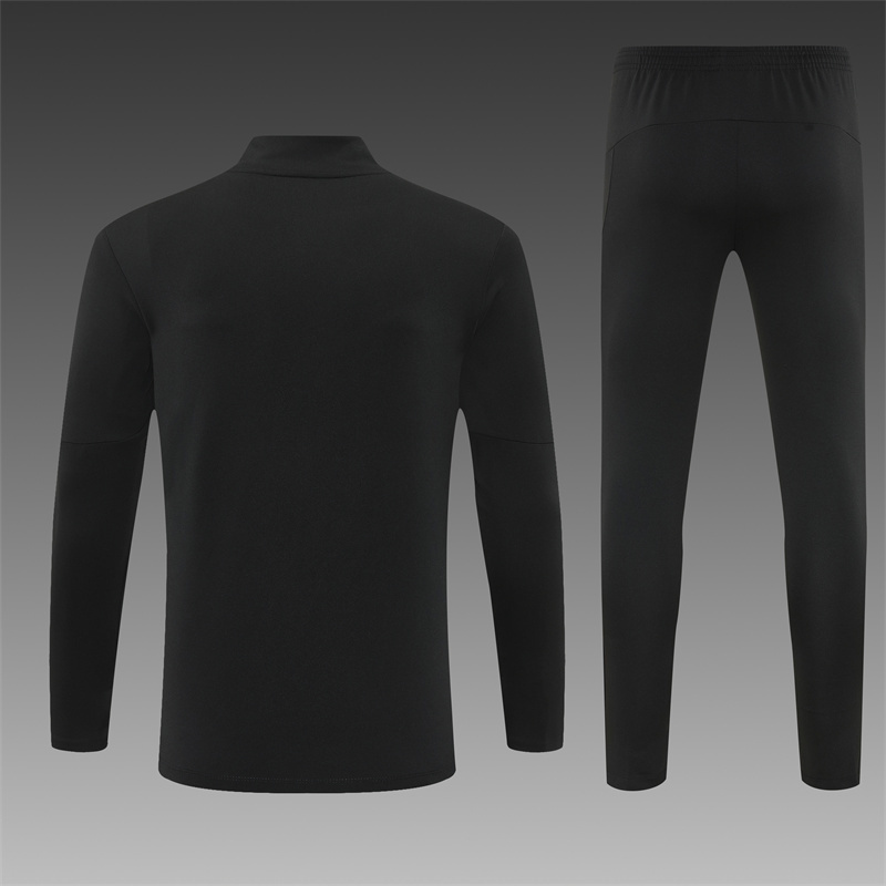 25/26 Manchester City Black Half Zipper Jacket+Long Pants
