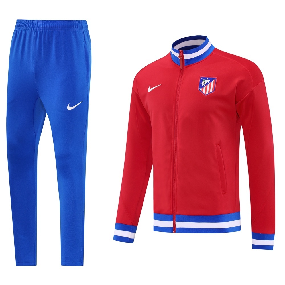 25/26 Atletico Madrid Red Full Zipper Jacket + Long Pants
