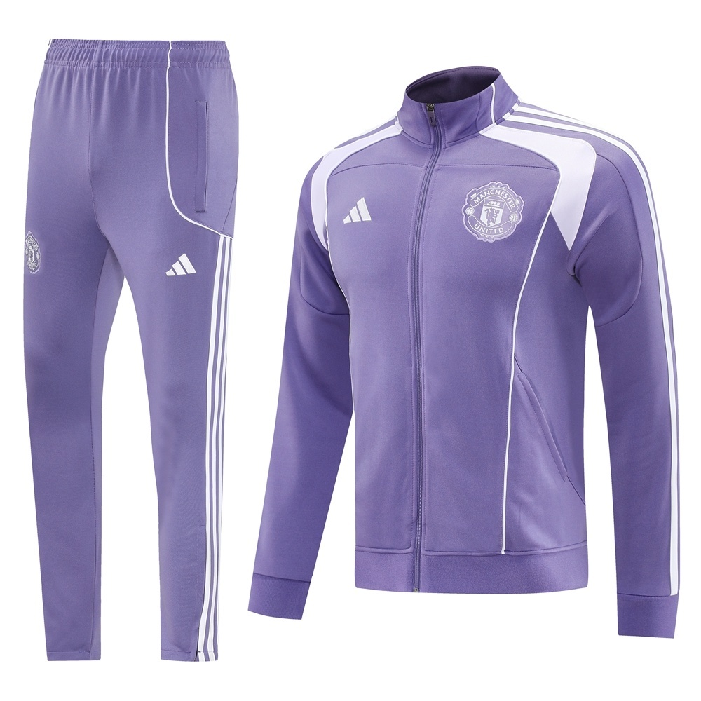2025 Adidas Purple Full Zipper Jacket + Long Pants