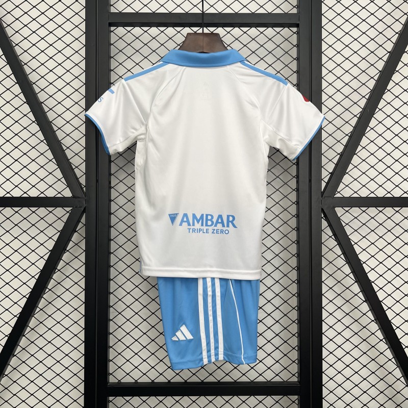 25/26 Kids Real Zaragoza Home Jersey