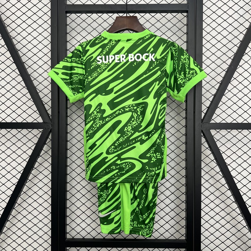 25/26 Kids Sporting Lisbon Goalkeeper Green Jersey