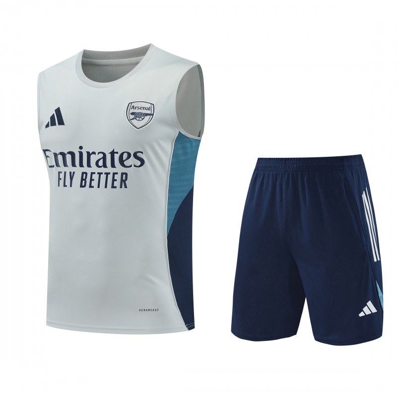 25/26 Real Madrid White Vest Jersey+Shorts