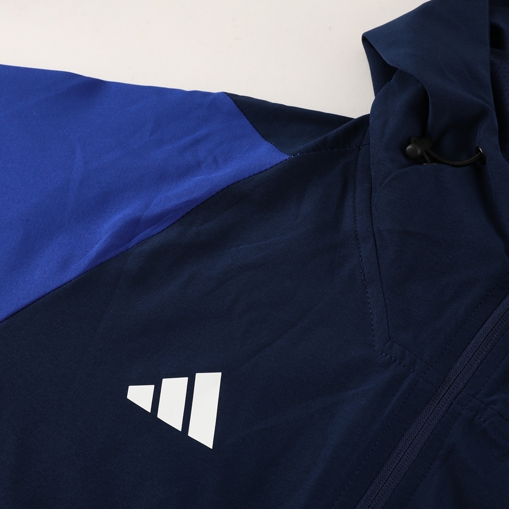 2025 Adidas Royal Blue Half Zipper Jacket+Long Pants S-2XL