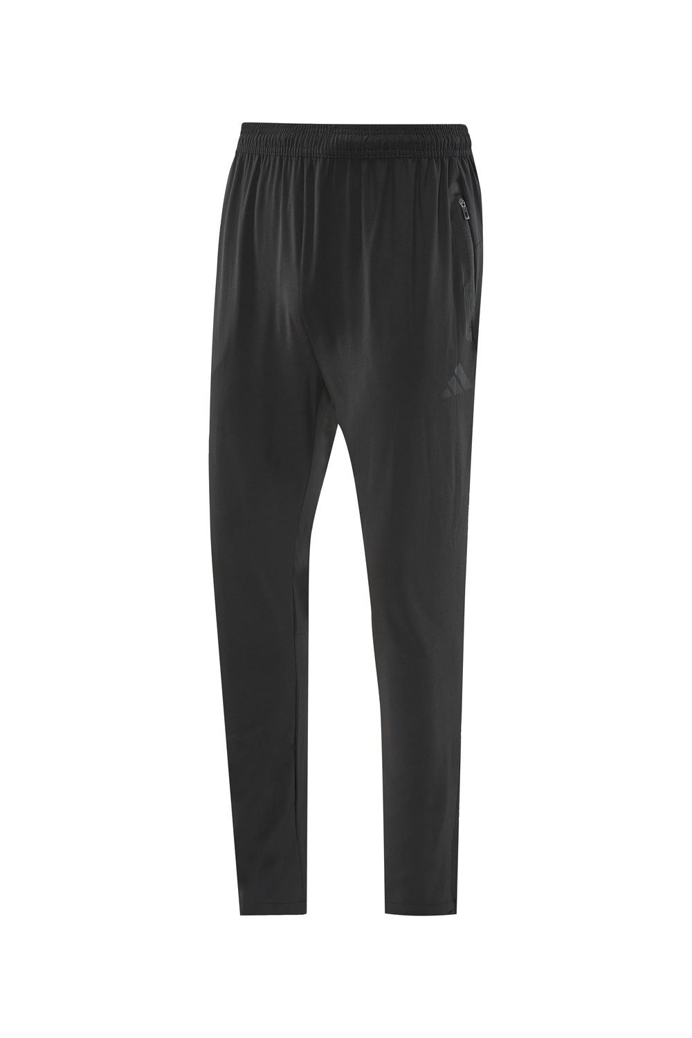 2025 Adidas Black Half Zipper Jacket+Long Pants S-2XL