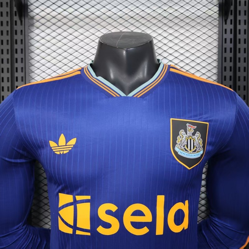 Player Version 25/26 Newcastle United Third Blue Long Sleeve Jersey