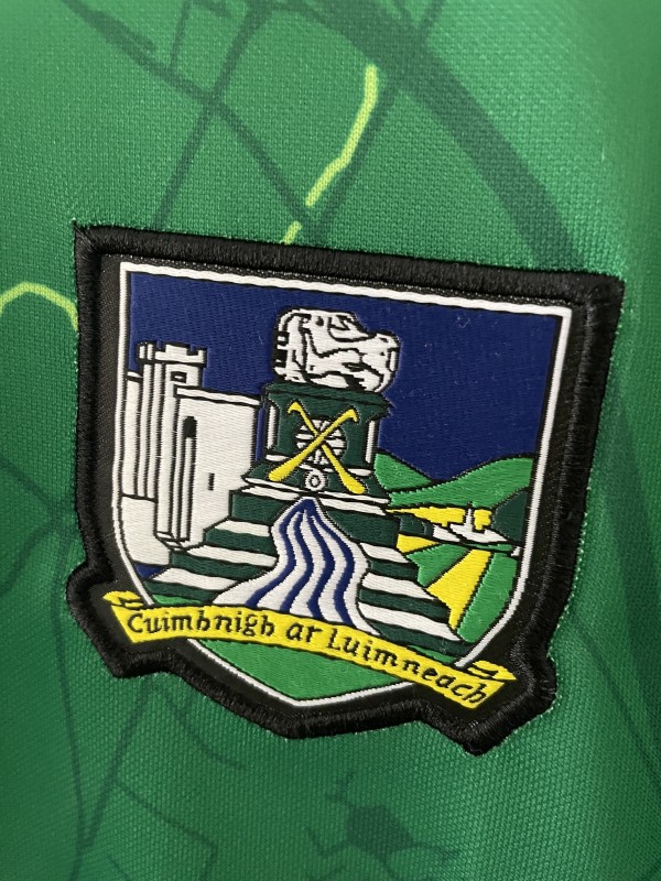 25/26 Limerick GAA Green with River Shannon Map Pattern Home Jersey