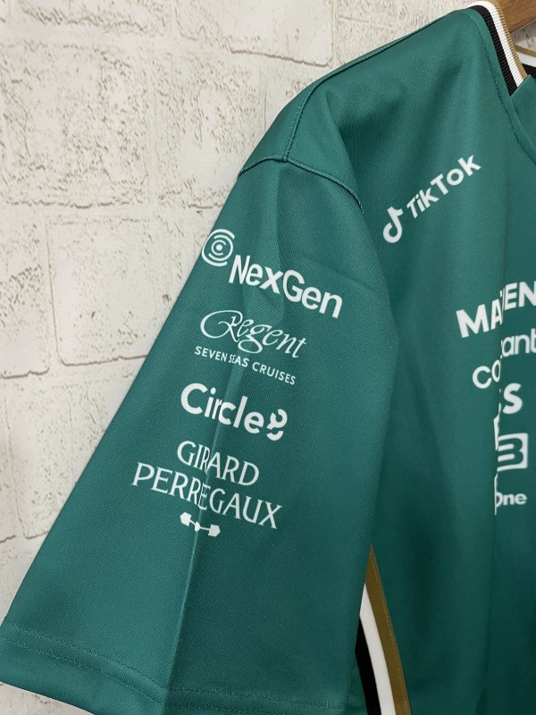 2025 F1 Aston Martin Aramco F1 Team Dark Green with Gold Trim Jersey
