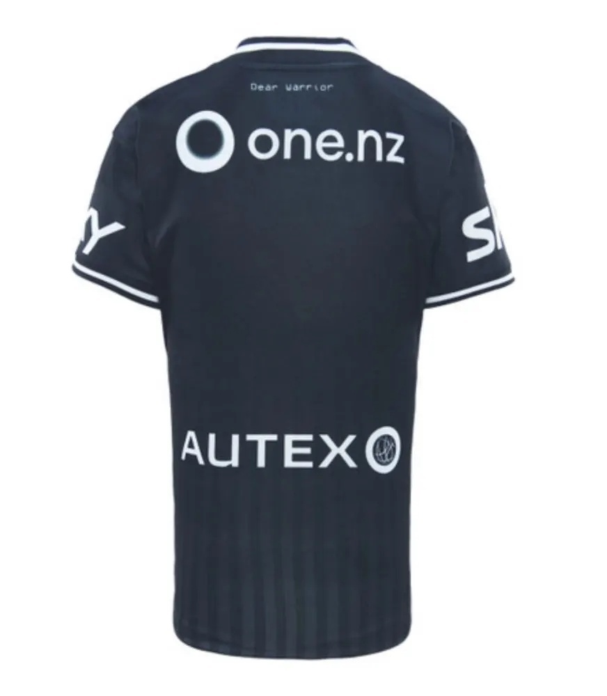 25/26 New Zealand Warriors Navy with White Diagonal Stripes Jersey