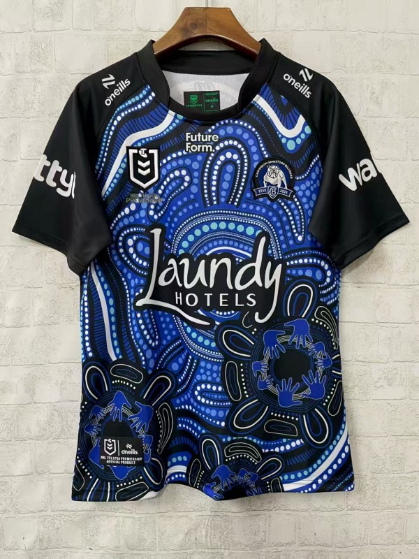 25/26 Canterbury-Bankstown Bulldogs Blue with Indigenous Art Jersey