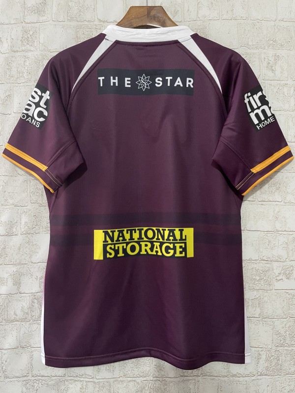 25/26 Brisbane Broncos Maroon with Gold Stripes Jersey