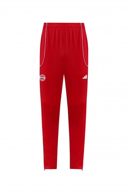 25/26 Bayern Munich Red Full Zipper Jacket+Long Pants
