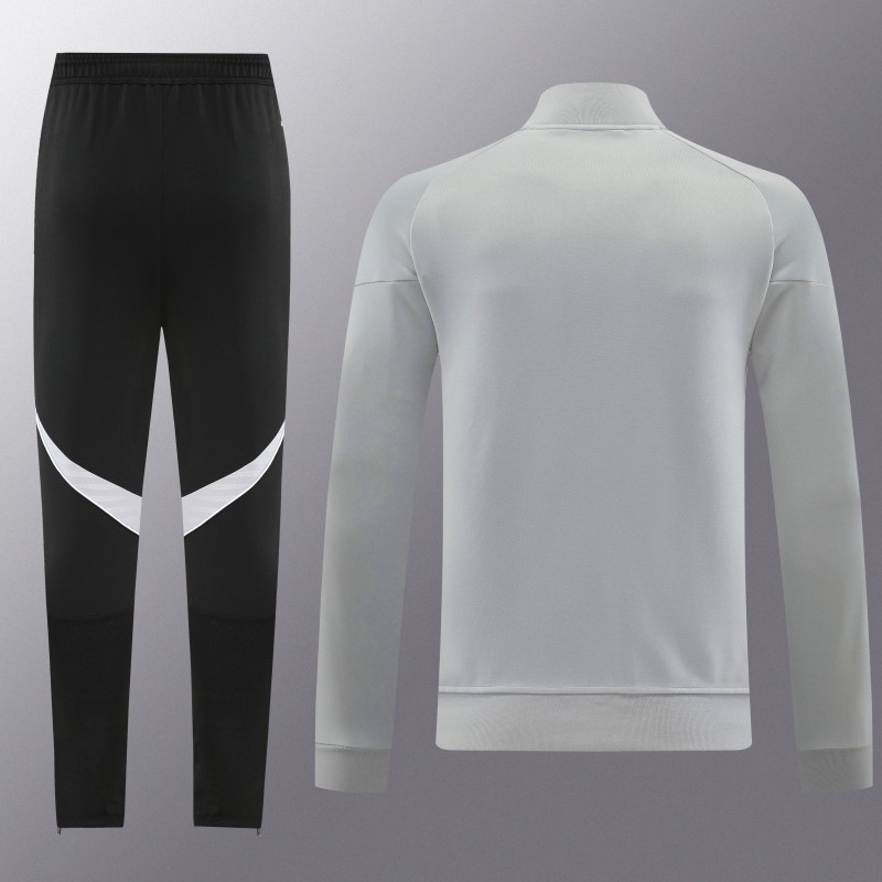2025 Adidas Grey Full Zipper Jacket+Long Pants