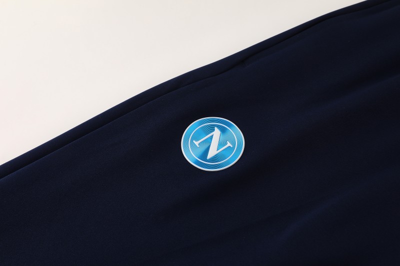 25/26 SSC Napoli Navy Blue  Full zipper Jacket Tracksuit+ long pants