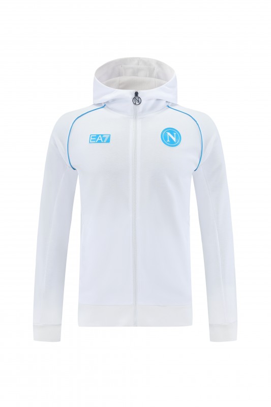 25/26 Napoli  White  Full zipper Jacket Tracksuit+ long pants