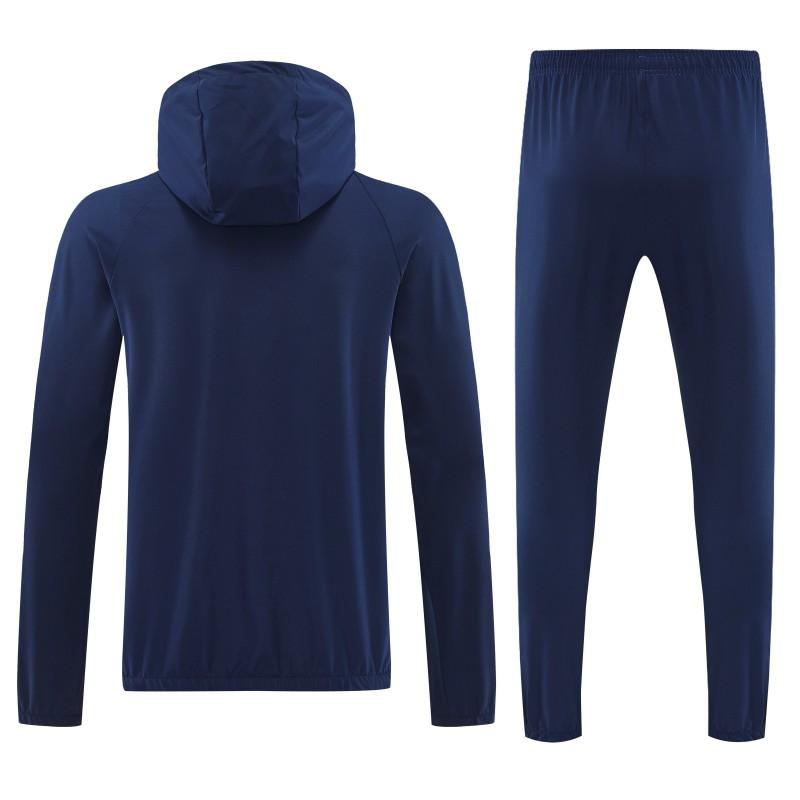 25/26 Paris Navy Blue Full zipper Jacket Tracksuit+ long pants