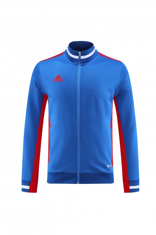 2026 Adidas Blue Full Zipper Jacket + Black Long Pants