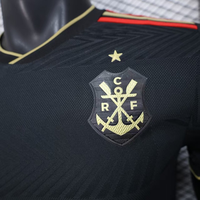 25/26 Player Version  Flamengo Away Black Jersey