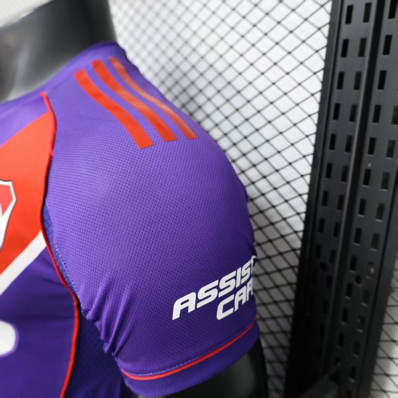 Player Version 26/27 River Plate Third Purple with Red Diagonal Sash Jersey