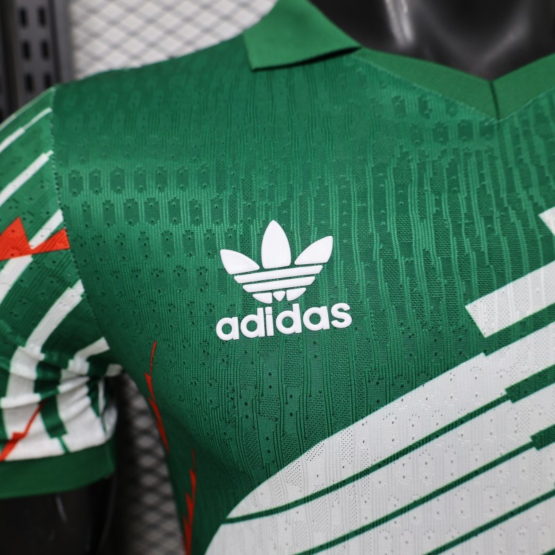 Player Version 2027 Mexico Home Green with Diagonal Graphic Jersey