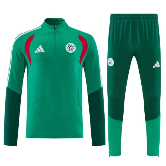 26/27  Algeria Green Half Zipper Jacket  Tracksuit + Long Pants
