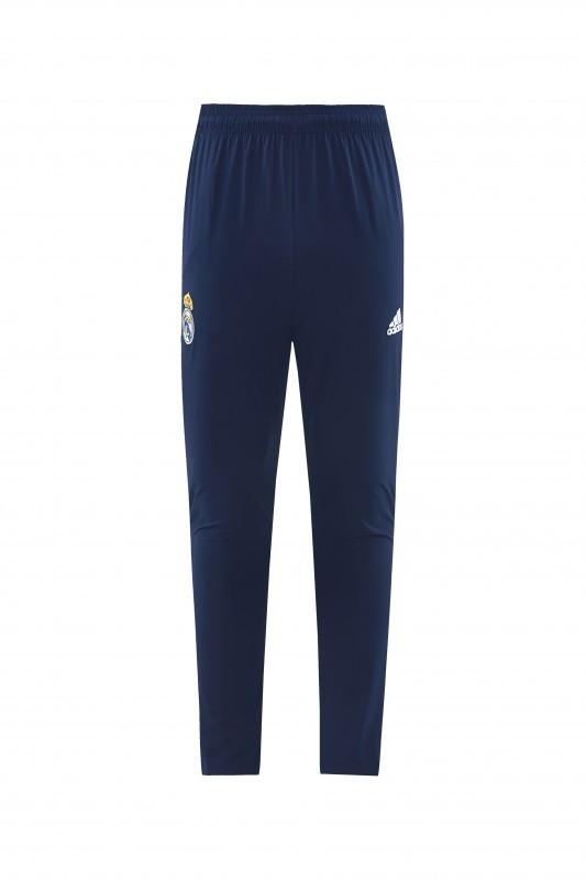 26/27 Real Madrid Navy Blue Full Zipper Hooded Windbreaker Tracksuit + Long Pants
