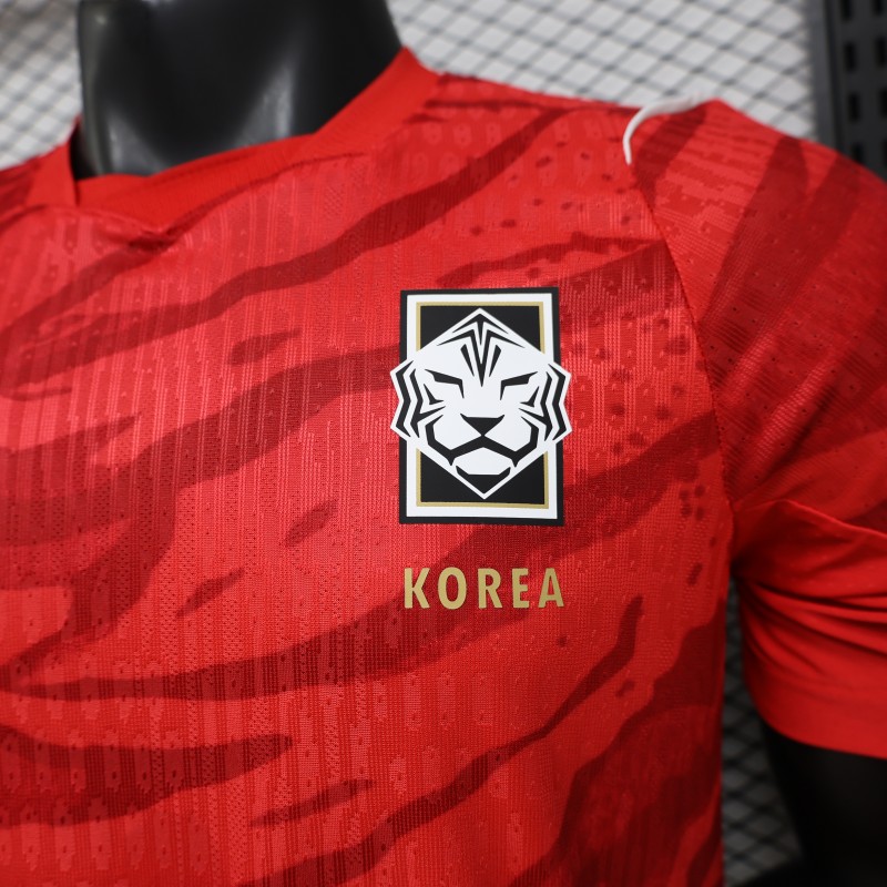 Player Version 2026 South Korea  Red  Home Jersey