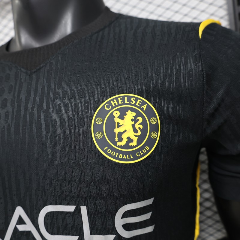 Player Version 26/27 Chelsea FC Black with Gold Accent Third Jersey
