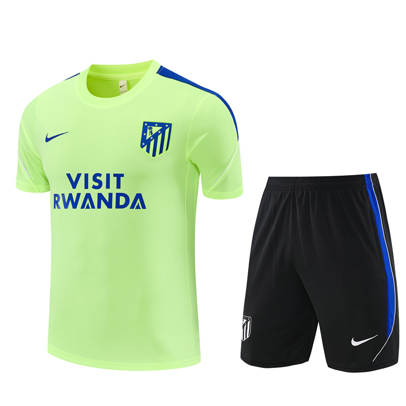 2026 Atletico Madrid Fluorescent Green Short Sleeve+Soccer Shorts