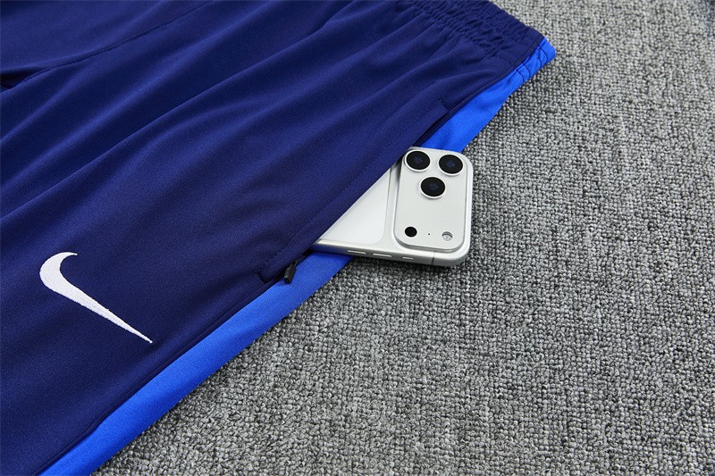 2026 Inter Milan Royal Blue Half  Zipper Jacket Tracksuit + Long Pants (Nike)