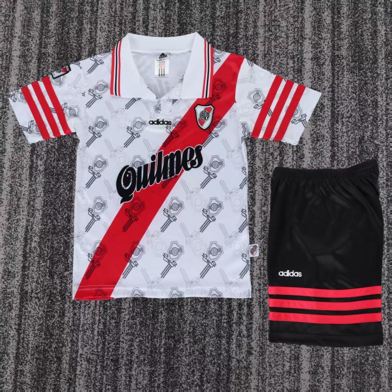 Retro 96/97 Kids River Plate Home Jersey