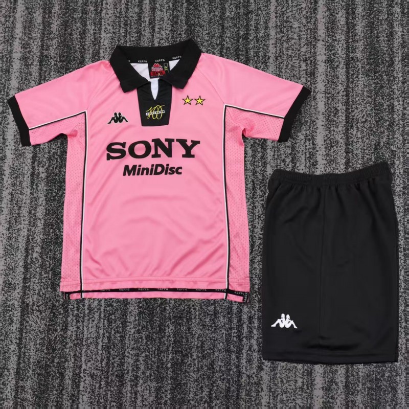 Retro Kids 97/98 Juventus Pink Away Jersey