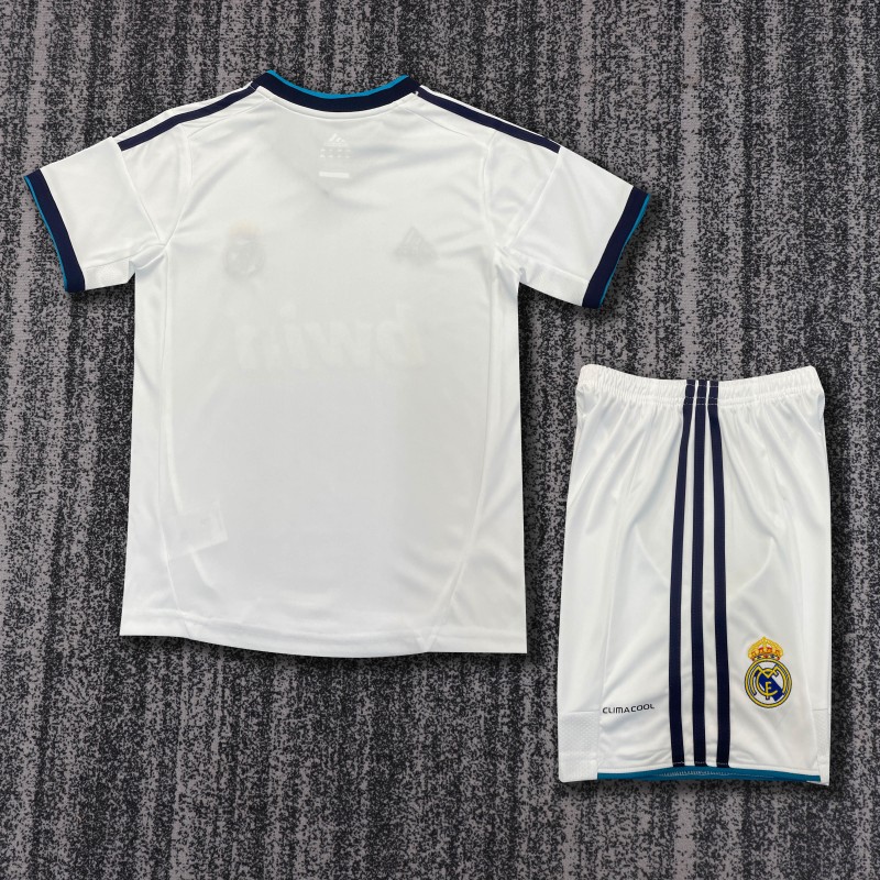 Retro Kids 12/13 Real Madrid Home Jersey