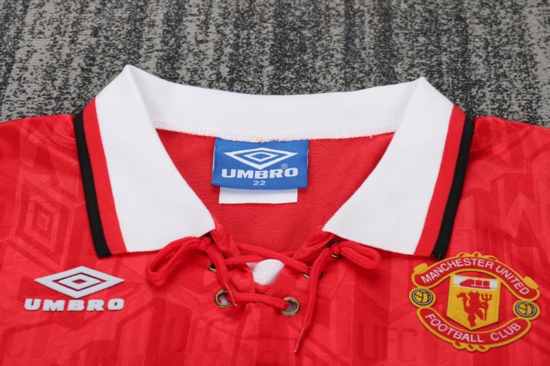 Retro Kids 92/94 Manchester United Red Home Jersey