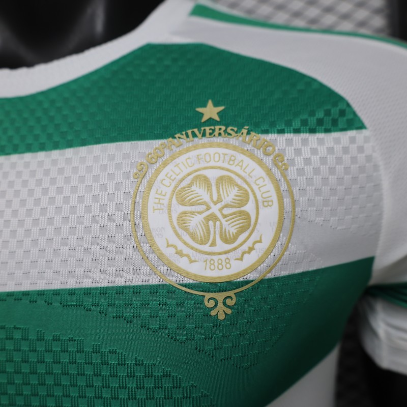 Player Version 26/27 Celtic Green & White Hooped Home Jersey