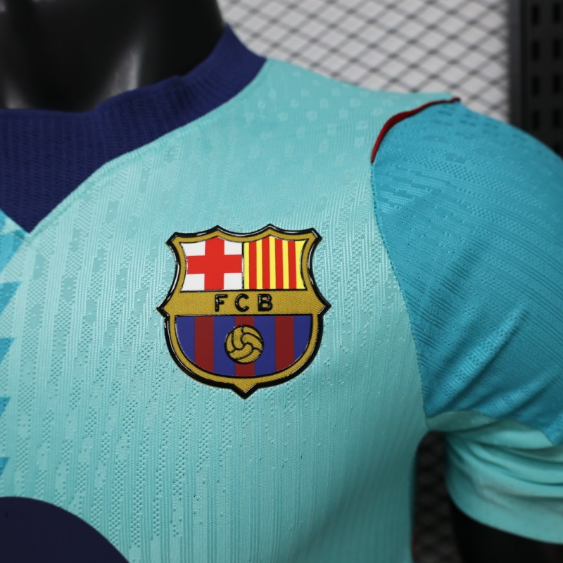 Player Version 26/27 FC Barcelona Teal & Aqua BlueThird Jersey