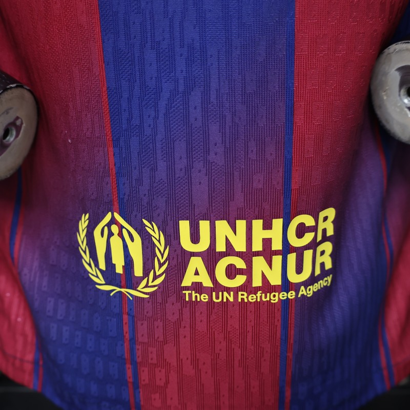 Player Version 25/26 FC Barcelona Royal Blue & Garnet Red  Special Edition Jersey