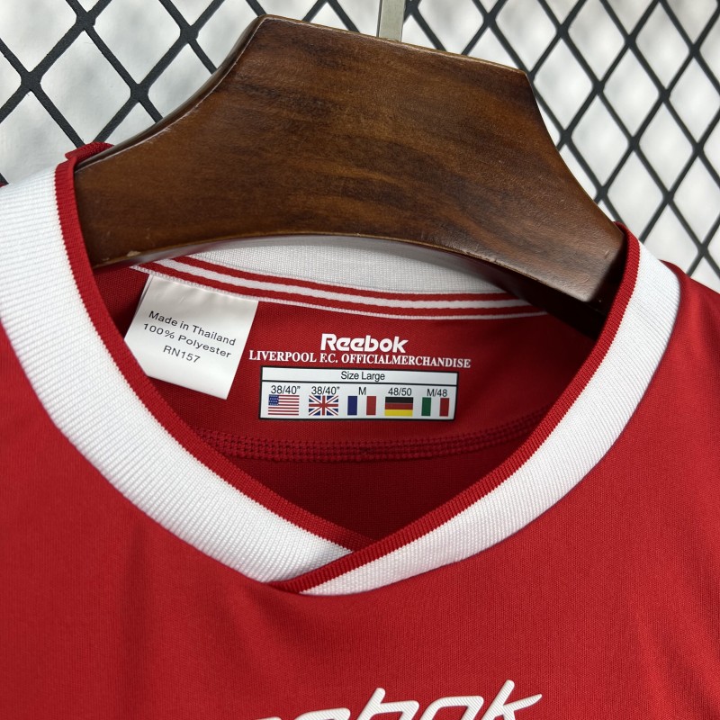 2002/04 Retro Liverpool Home Long Sleeve Jersey