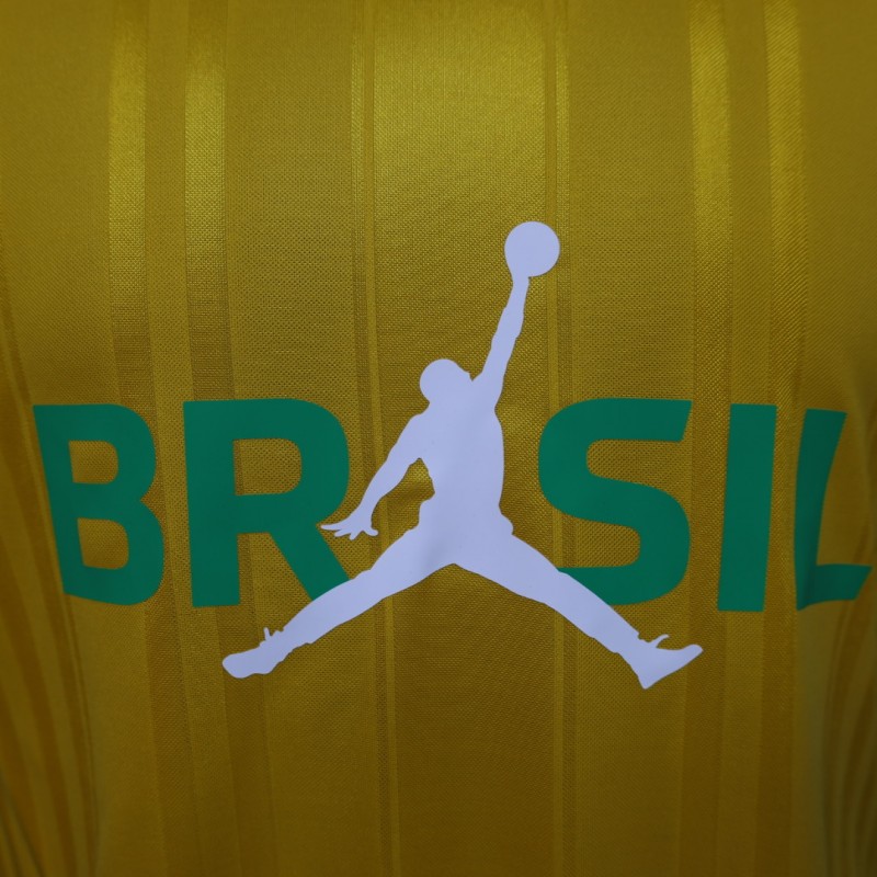 Player Version 2026 Brazil × Jordan Brand Yellow Special Edition Home Jersey