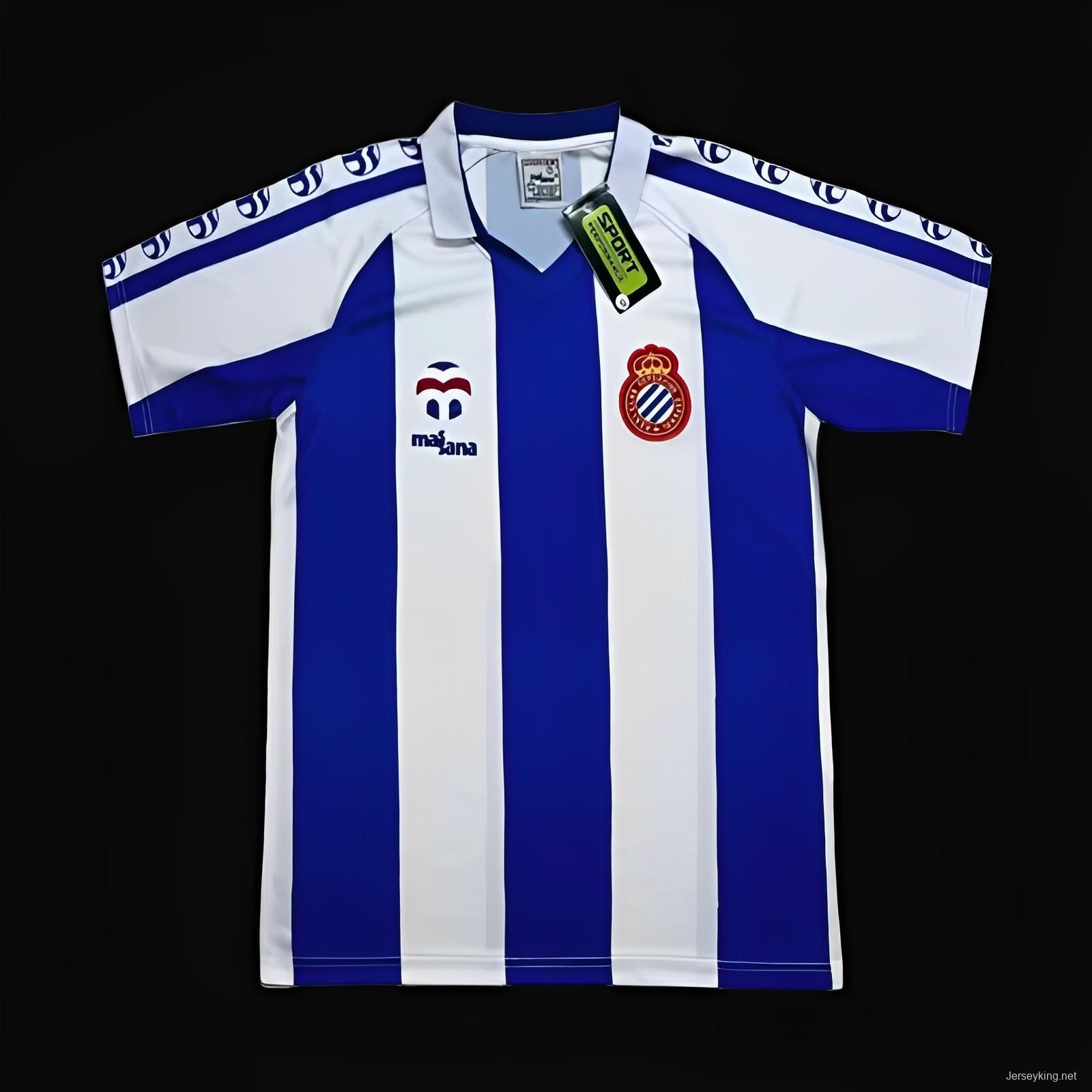 Retro 84-89 Espanyol Home Jersey