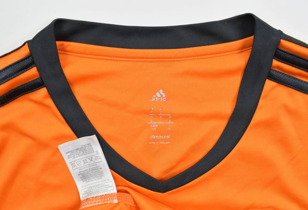 Retro 13/14 Real Madrid Third Orange Long Sleeve Jersey Worn By Ronaldo
