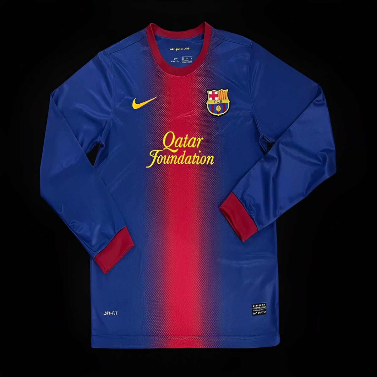 Retro 12/13 Barcelona Home Long Sleeve Jersey