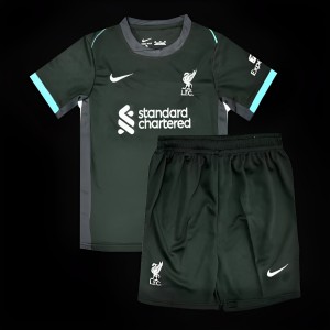 23/24 Kids Liverpool Away Black Jersey