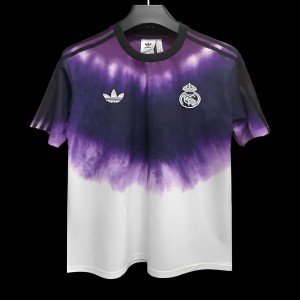 24/25 Real Madrid  Adidas Trefoil Purple/White Pre-Match Jersey